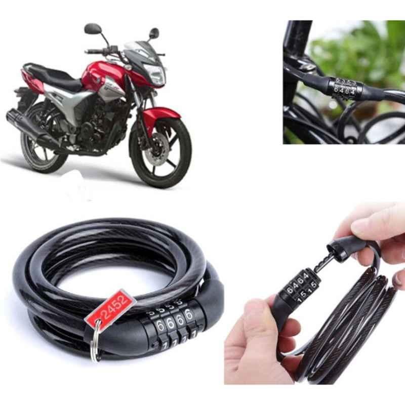 Auto Pearl PVC & Plastic Black Combination Cable Lock for SZ X