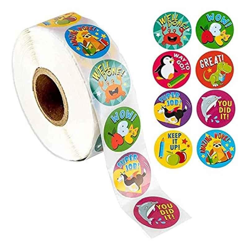 Rubik 1000 Labels Style G Thank You Hand Made with Love Labels Sticker Roll (Pack of 2)