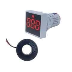Yokins 20-500VAC 22mm ABS Red Square Mini Digital Voltmeter with Dual LED Indicator, IM-22.5-R