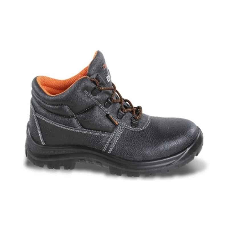 Beta Basic 7243FT Leather Black Dual Density Polyurethane Safety Shoes, 072430642, Size: 8