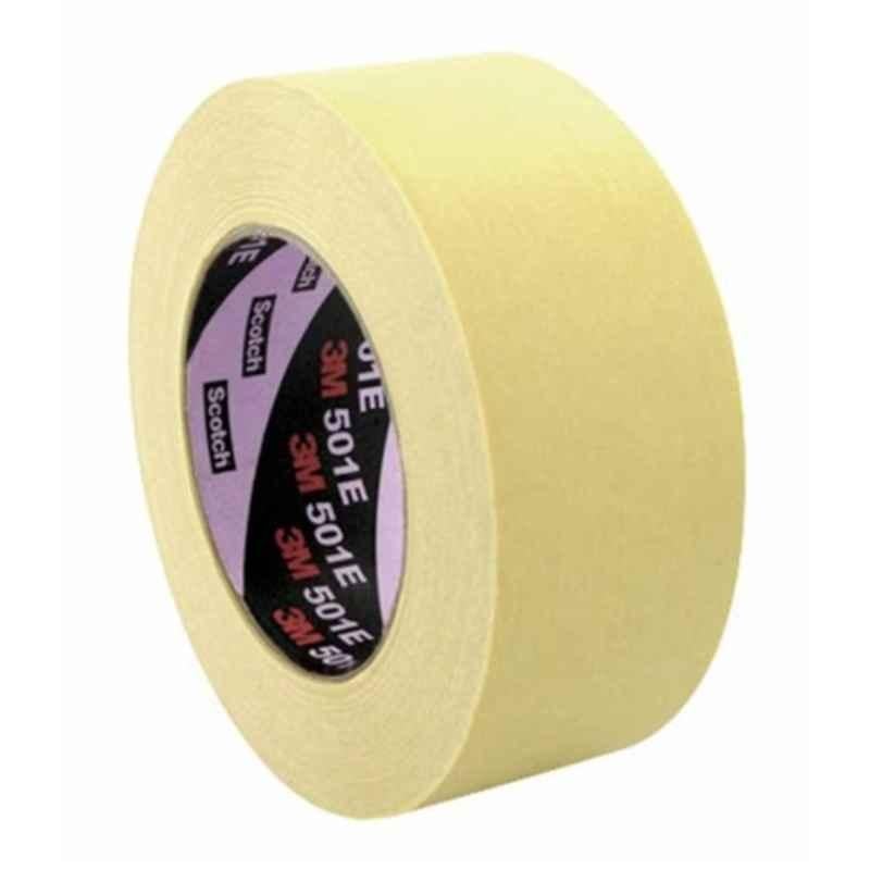 3M 48mm Beige High Temperature Industrial Masking Tape, Length: 50 m, 501 E