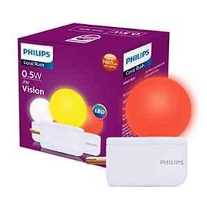 Philips 0.5W Prong 6500K Red LED Bulb