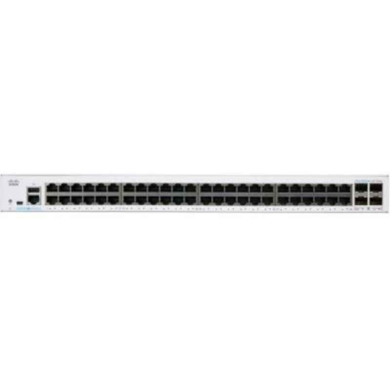 Cisco Business 250 Series 48 Ports GE 4x1G SFP White Smart Network Switch, CBS25048T4G