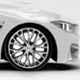 Prigan Phantom 4 Pcs 14 inch Silver & Black Press Fitting Wheel Cover Set for Ford Figo 2015