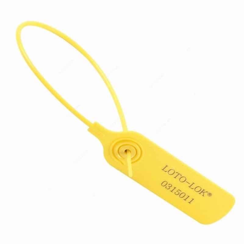 Loto-Lok 300mm Polypropylene Yellow Security Seal, PS-RTPS-YL300 (Pack of 50)