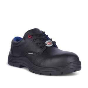 Liberty SURKSHA1CJ Buff Grain Barton Leather Composite Toe Black Safety Shoes, Size: 9