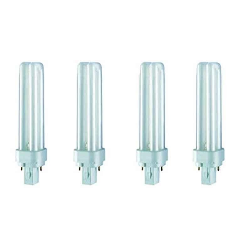 Osram Dulux-D 18W 4000K 1200lm Durable Fluorescent Lamp (Pack of 4)