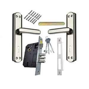 Onjecx Double Action Alloy Steel & Brass Mortise Lock Body Set with 6 Lever & 7 inch Handle, BML03+S05MBS