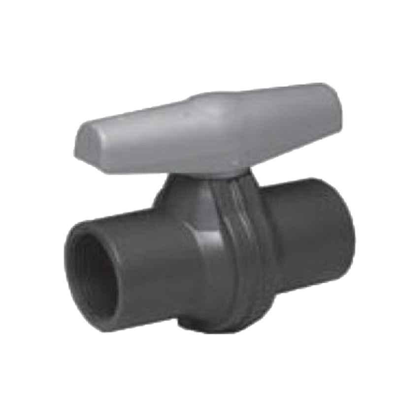 Hepworth 1 inch PN 16 PVC-U 2-Way Ball Valve with EPDM Seal, 161.353.304