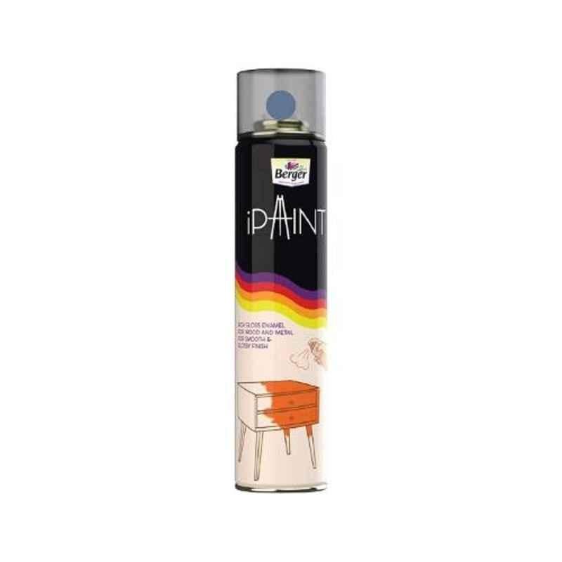 Berger 400ml Metal Smoke Grey DIY Rich Gloss Enamel Spray Paint, F0031A0634000400