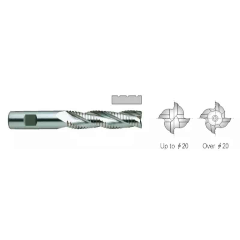 YG-1 20mm HSS 4 Flutes End Mill, E2768200, Overall Length: 141 mm