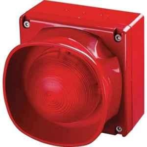 Apollo 18-28V DC Red Multi Tone Weatherproof Open Area Sounder Beacon with Isolator, 55000-298