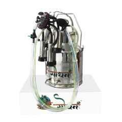 Godhan 25 Litre Stainless Steel Milking Machine Can Assembly Set with 5ft Silicon Tube