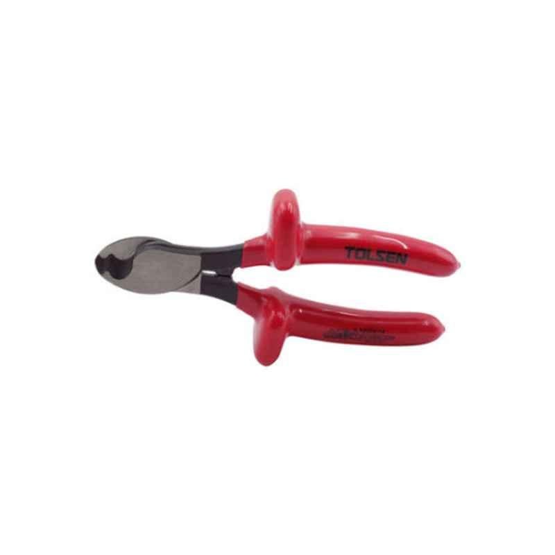 Tolsen 11715 6 inch Metal Red Insulated Diagonal Cutting Plier