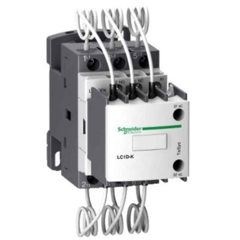 Schneider 110 VAC 12.5 Kvar 3-NO 3 Pole Capacitor Contactor Coil, LC1DFKF7