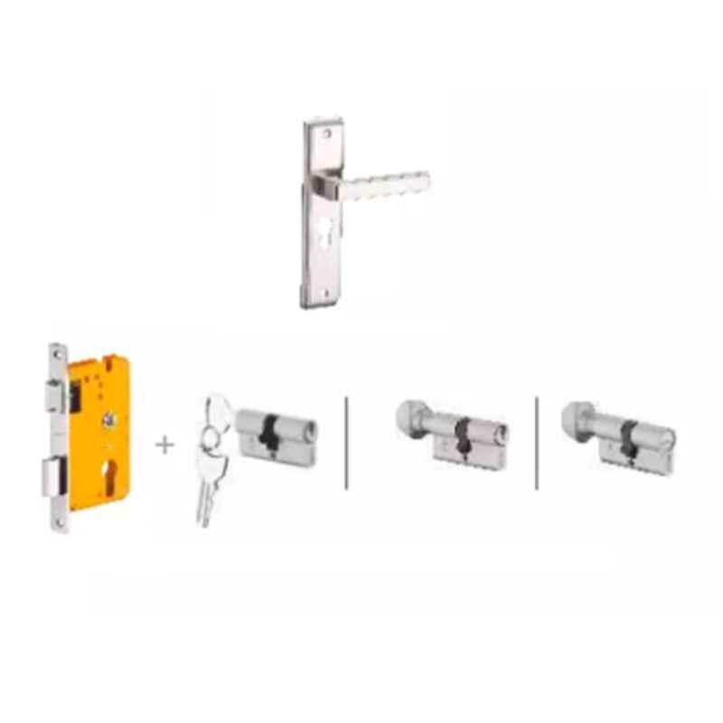 Dorset Kaira HL KAI 8 inch Zinc WD Finish Lock Set with Knob & 70mm Key Cylinder