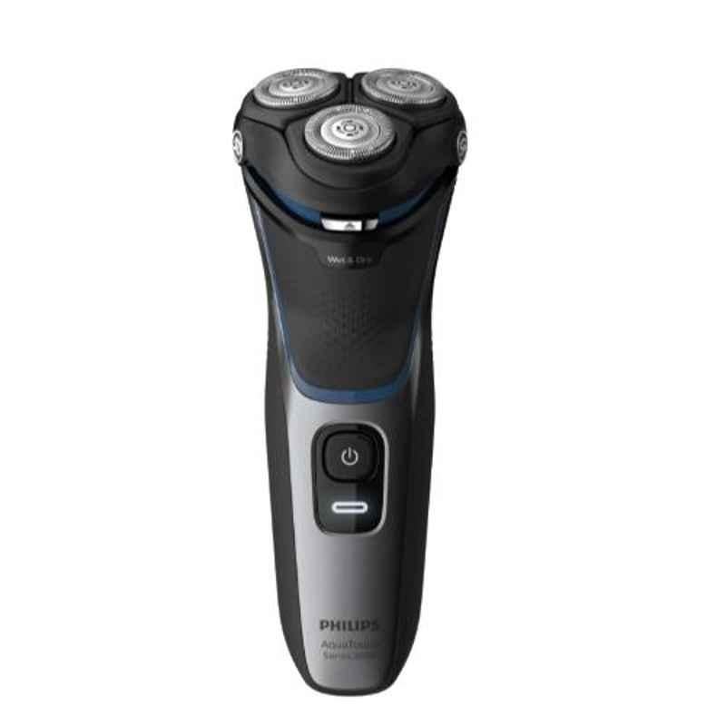 Philips Shaver 3100 Shiny Black Wet or Dry Electric Shaver, S3122