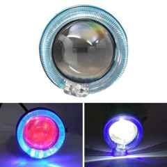 AllExtreme EXX1RBL 12V Red & Blue Xenon White Angel Devil Eye Bloodshot Headlight
