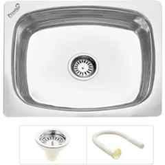 Prestige 18x16x6 inch Stainless Steel 304 Silver Single Bowl Kitchen Sink, 13-0102-01