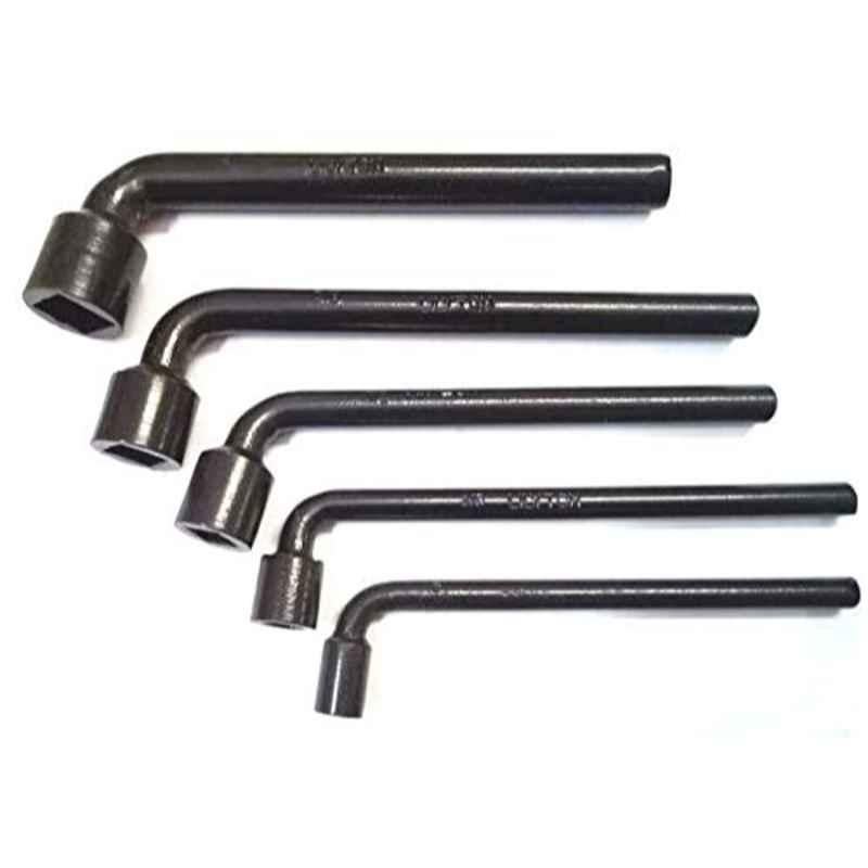 Lovely Lilyton 8, 10, 12.5, 16 & 19mm Carbon Steel L Spanner Set
