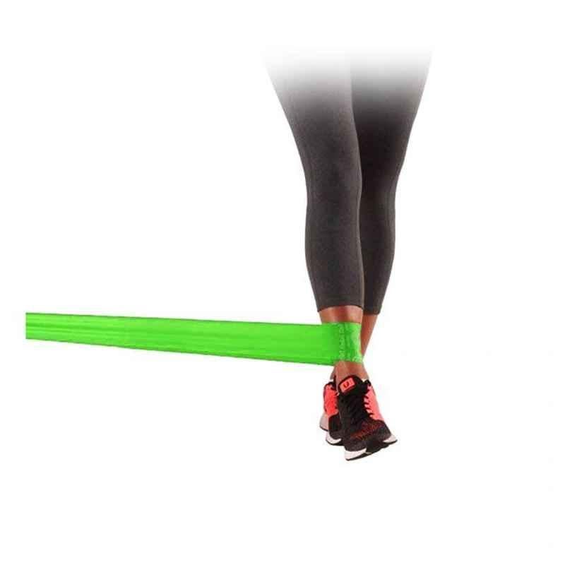 Active Band 150 cm Length Latex Free Physical Resistance Green Band with Detachable Handle, H1054GN