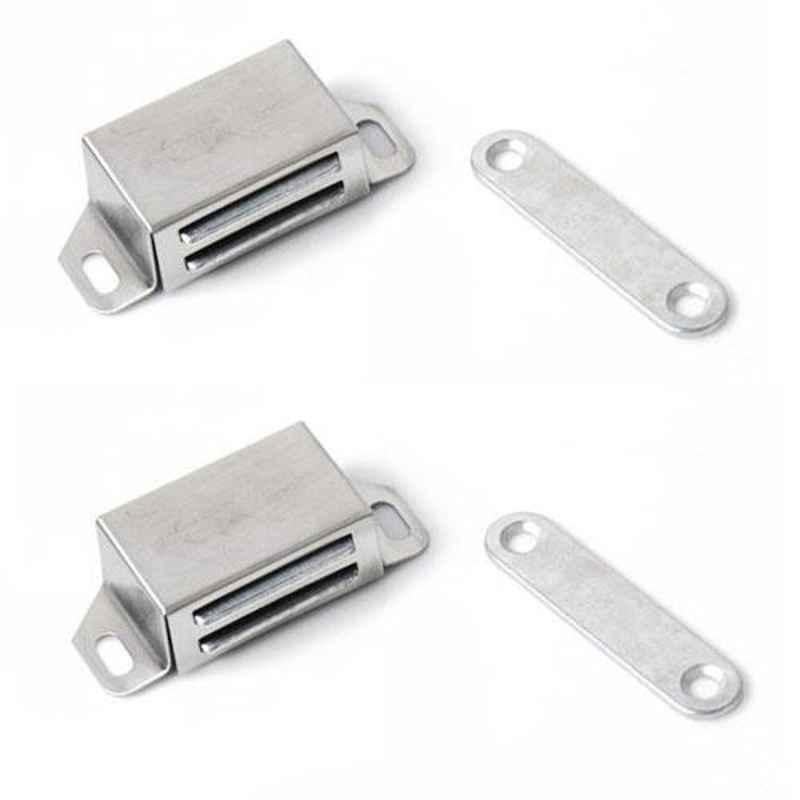 Nixnine Stainless Steel Magnetic Door Stopper, SS_REG_616_2PS (Pack of 2)