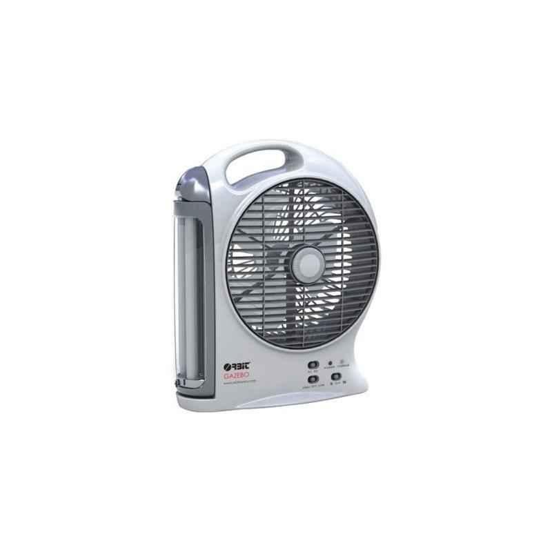 orbit gazebo rechargeable fan with light