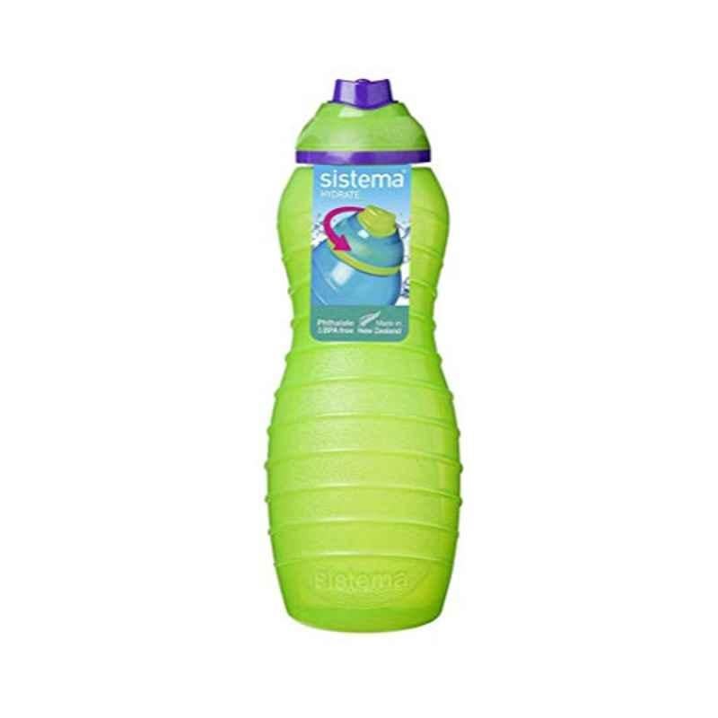 Sistema 700ml Green Davina Twist N Sip Water Bottle, 0745