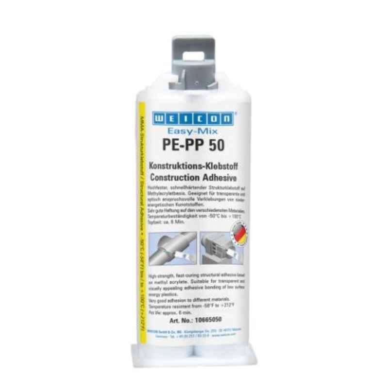 Weicon Easy-Mix PE-PP 50 2-Component Construction Adhesive, 10665050