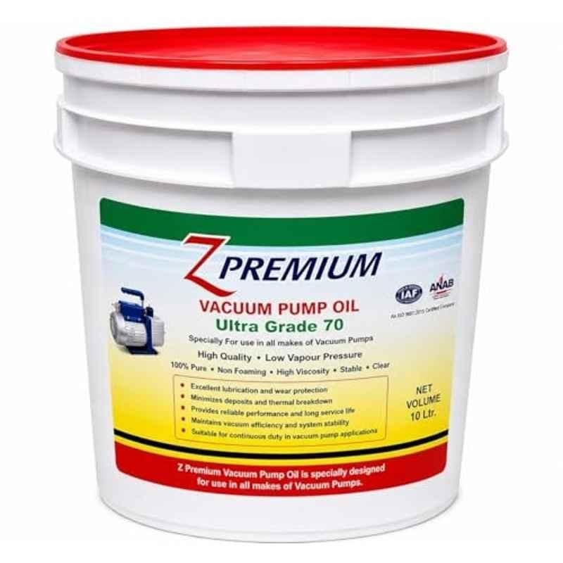 Z Premium Grade 70 10 Litre Vacuum Pump Oil