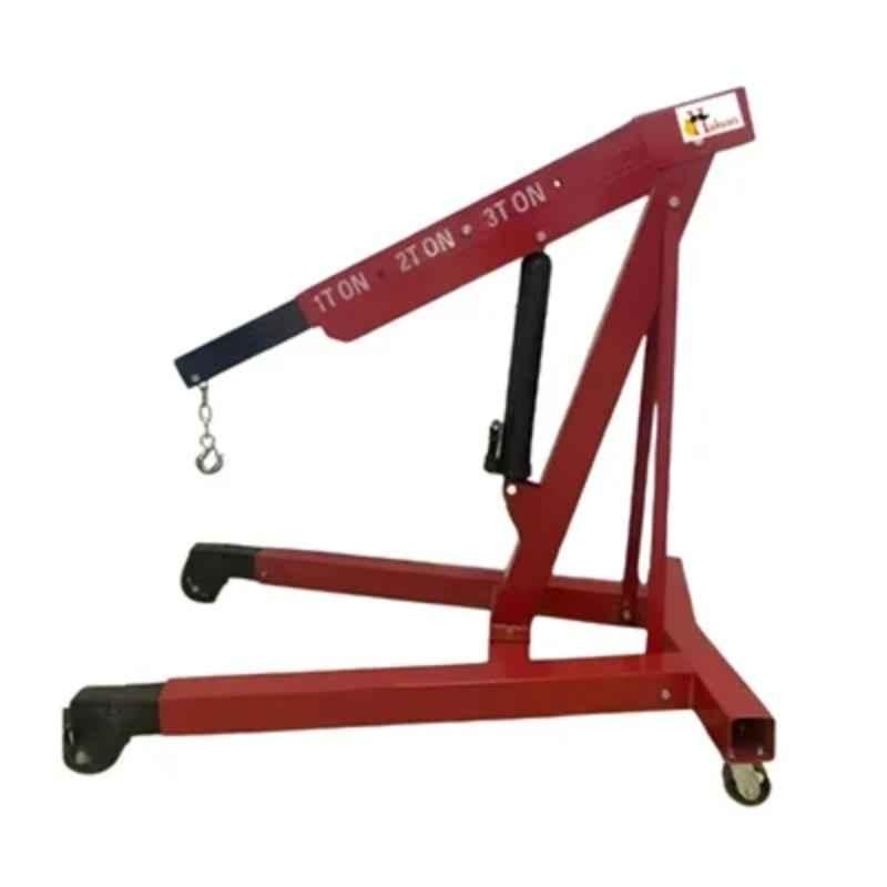 Hukums 3 Ton 2500mm Steel Hydraulic Engine Crane with 360 deg Rotation