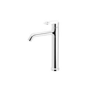 IRIS Admix Brass Chrome Extended Hot & Cold Single Lever Basin Mixer Tall Boy with 24 inch Long Braided Hoses