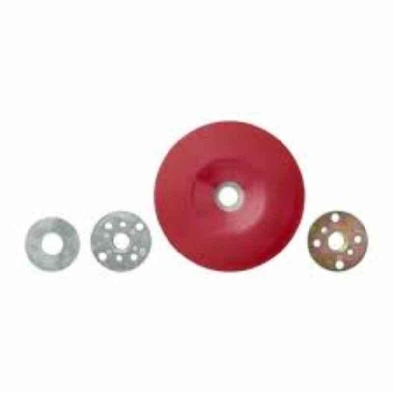 3M 115mm Red Flat Fibre Disc Back-up Pad