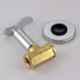 Spazio Palillo 1/2 inch Brass Silver Chrome Finish Concealed Stop Cock with Brass Quarter Turn Fitting & Concealed Flange (Pack of 2)