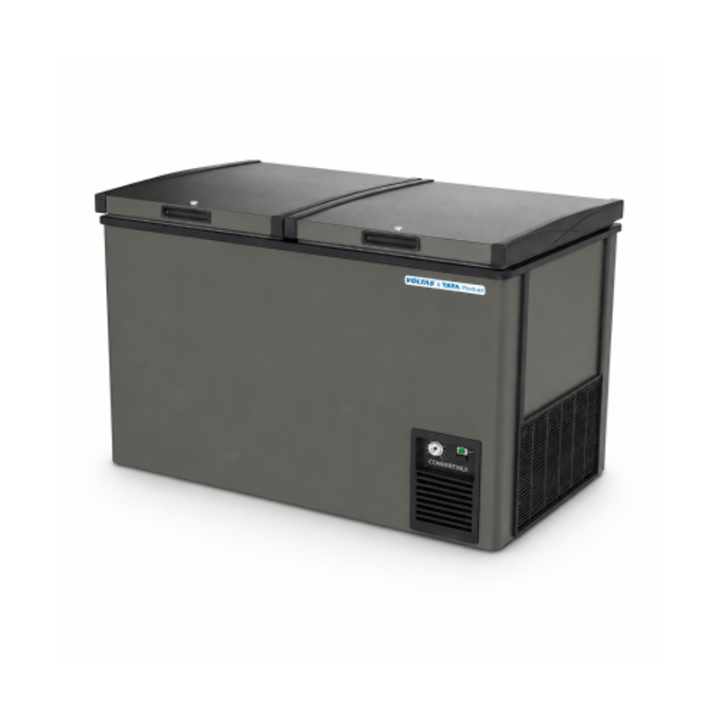 Voltas 320 Litre Grey Double Door Convertible Deep Freezer, CVF320DB3-P-GE