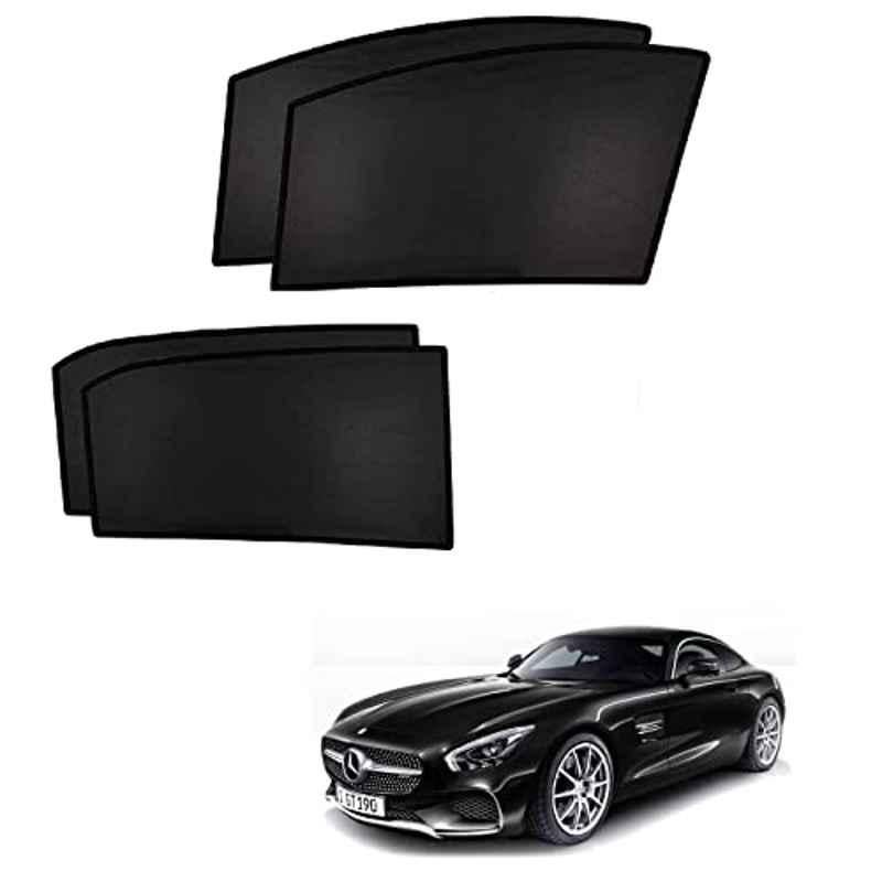 Kozdiko 4 Pcs Custom Fit Non Magnetic Curtains Mesh Car Sun Shade Set for Mercedes Benz AMG-GT