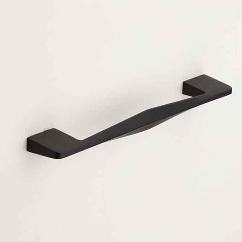 Plantex 96mm Zinc Black Powder Coated Finish Pull Cabinet Handle for Home & Office, APS-PH-104-BLCK-96MM-PK4 (Pack of 4)