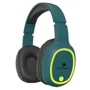 Zebronics Zeb-Thunder 60hr Teal Green Wireless Headphone with Mic