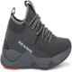 Wonker SR-6413 Synthetic Leather Steel Toe Grey Work Safety Shoes, Size: 8