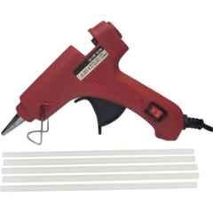 Bandook 20W Red Glue Gun with 5 Pcs Transparent Glue Sticks
