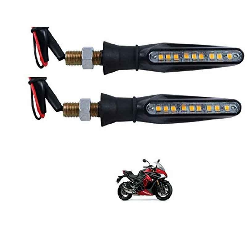 Kozdiko 4 Pcs Plastic Front & Rear Side Sleek Yellow Bike Indicator Set for Suzuki GSX S1000f