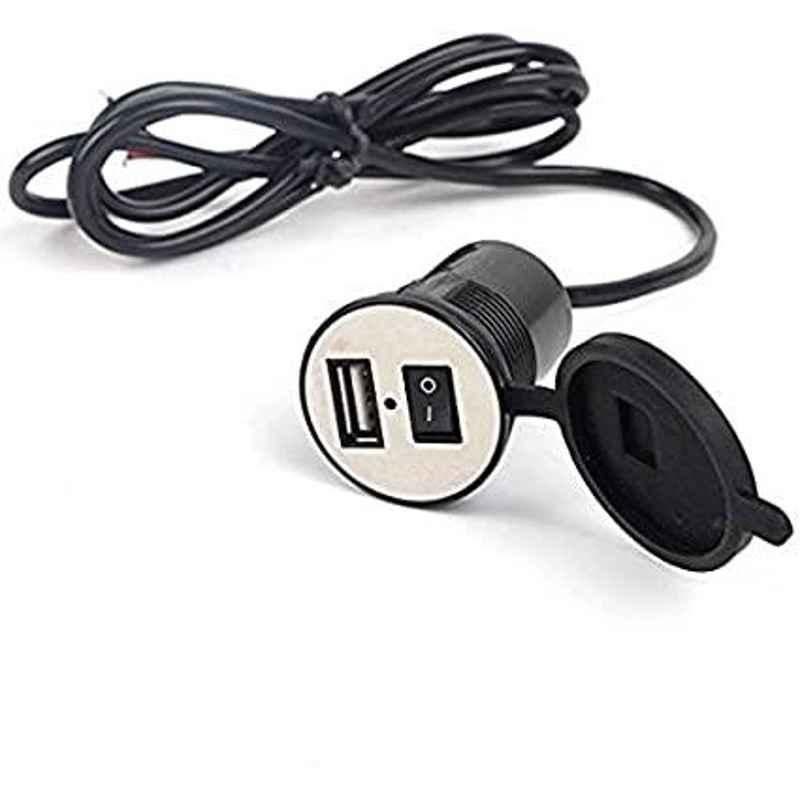 AOW Motorcycle Bike Mobile Phone USB Charger Power Adapter 12v (Waterproof) for Honda CB Twister