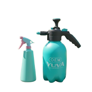 OEM 2 Litre HDPE Blue Manual Pressure Sprayer & 700ml Garden Water Spray Bottle Combo