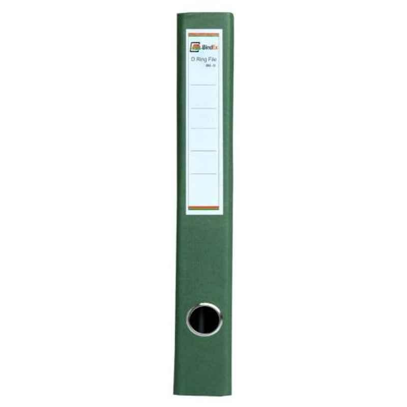 Bindex Green Laminated Office D Ring Binder File, BNX20A2-Green-L (Pack of 2)