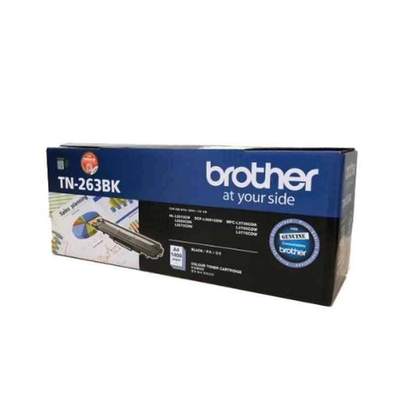 Brother TN 263BK Black Toner Cartridge