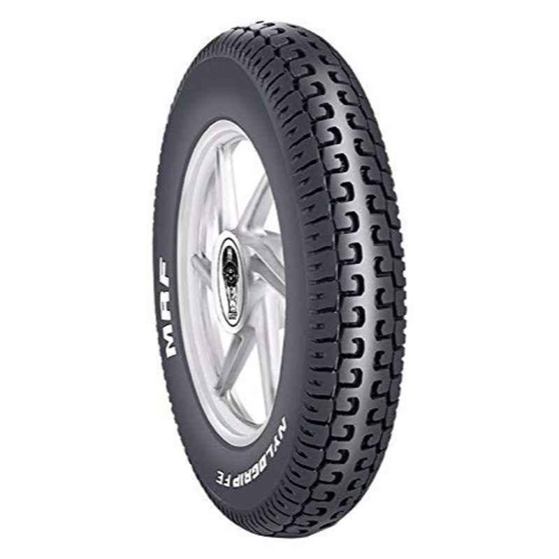 MRF Nylogrip FE 90/100 R10 Rubber Black Tubeless Tyre