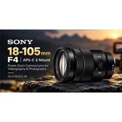 Sony SELP18105G 18-105mm F4 APS-C E Mount Power Zoom Camera Lens for Videography & Photography, SELP18105G AE