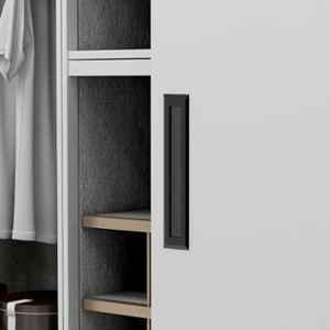 Plantex Sliding Door Handle/Concealed Handle for Sliding Door/224mm Concealed Handle for Wardrobe/Kitchen Cabinet (Black)