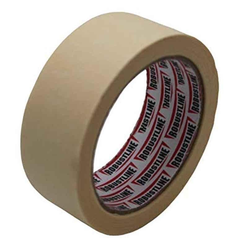 Robustline Masking Tape 2 Inchx25 Yard Beige Color (Pack Of 6)