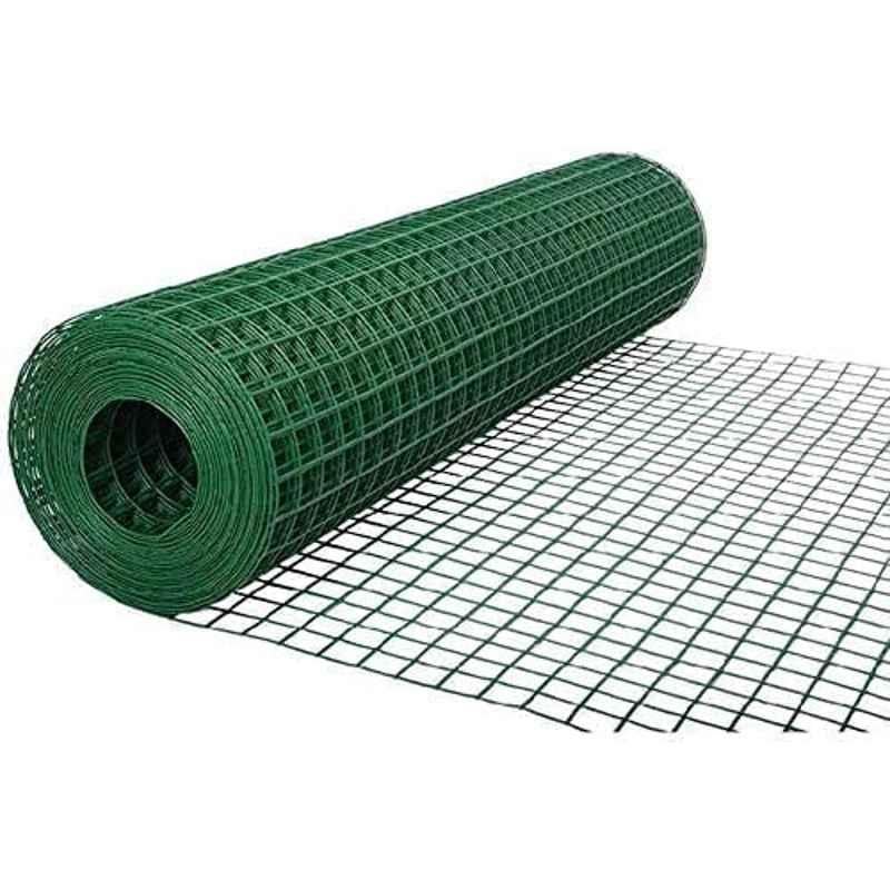Robustline 25m 1/2 inchx4ft Steel Green PVC Coated Wire Mesh Fencing